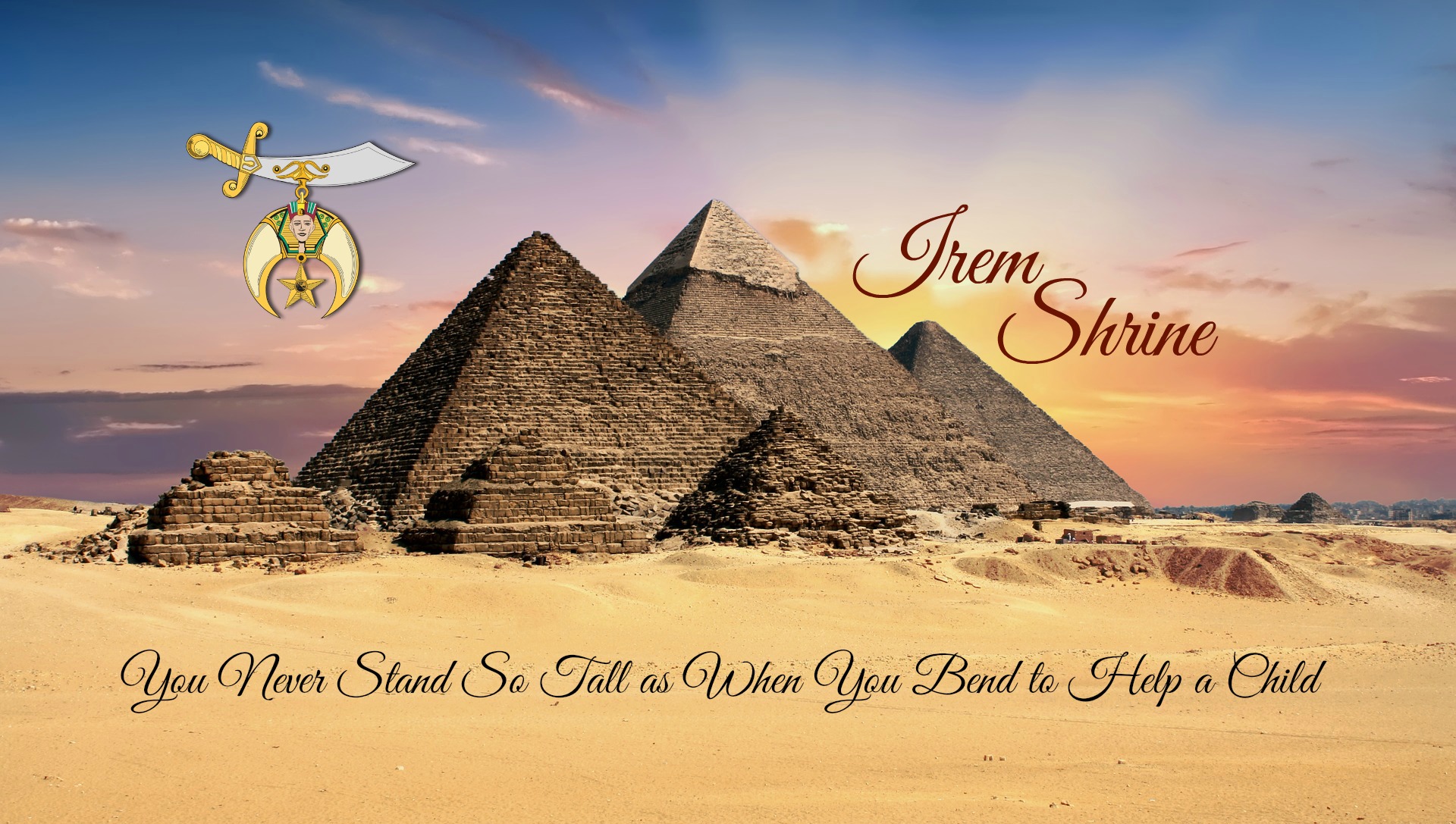 Irem Header with Pyramids